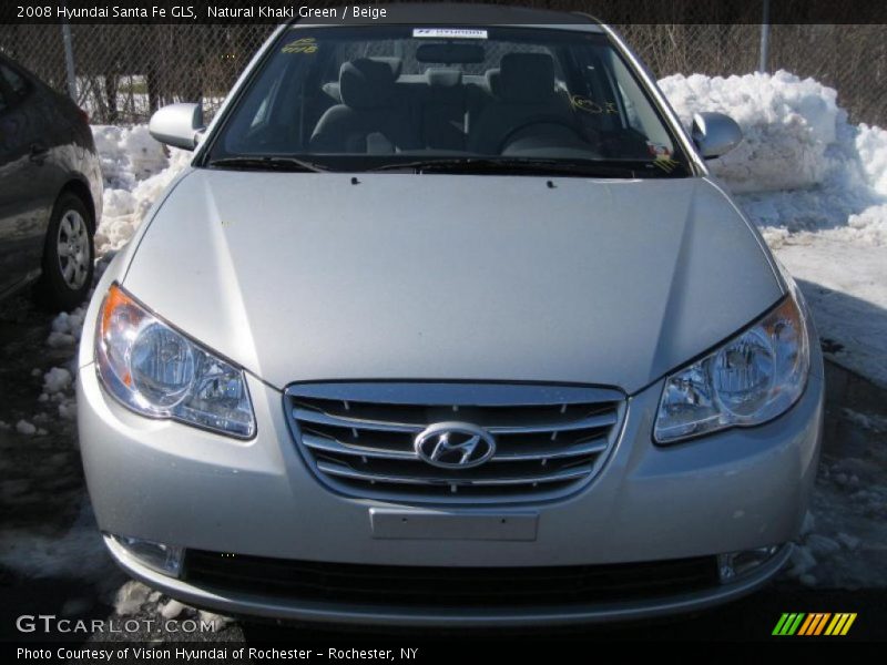 Natural Khaki Green / Beige 2008 Hyundai Santa Fe GLS
