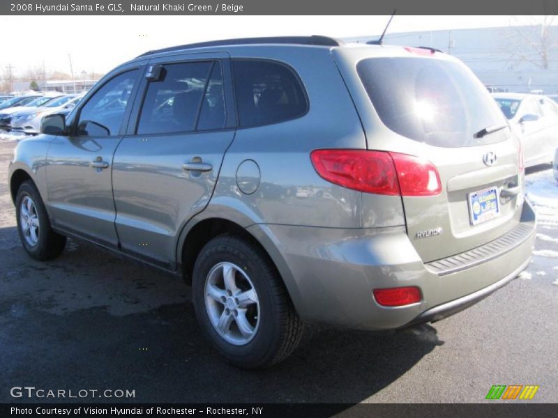 Natural Khaki Green / Beige 2008 Hyundai Santa Fe GLS