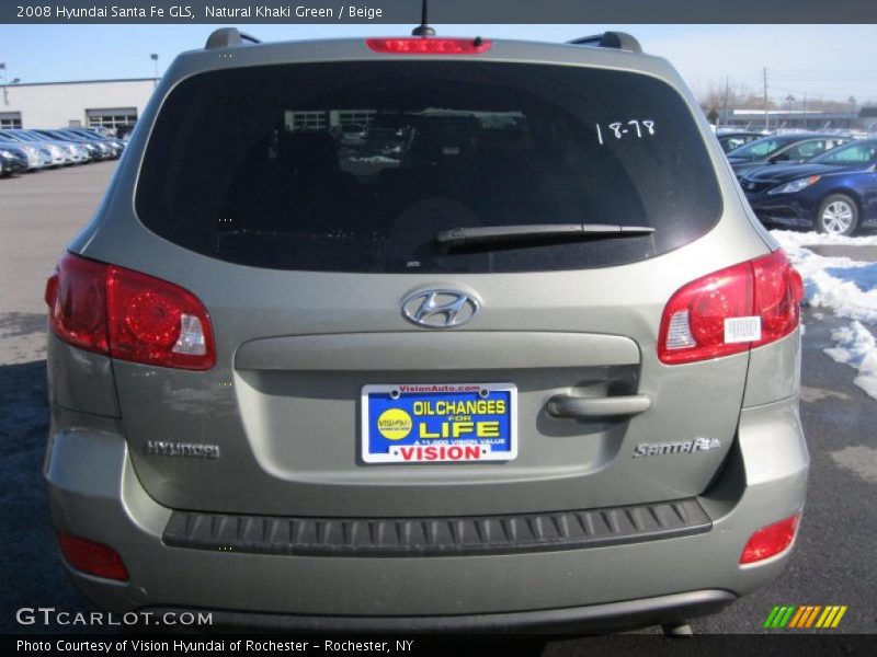 Natural Khaki Green / Beige 2008 Hyundai Santa Fe GLS
