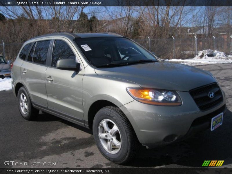 Natural Khaki Green / Beige 2008 Hyundai Santa Fe GLS