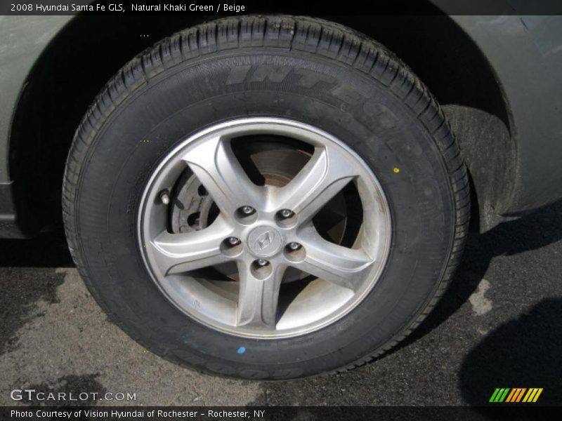 Natural Khaki Green / Beige 2008 Hyundai Santa Fe GLS