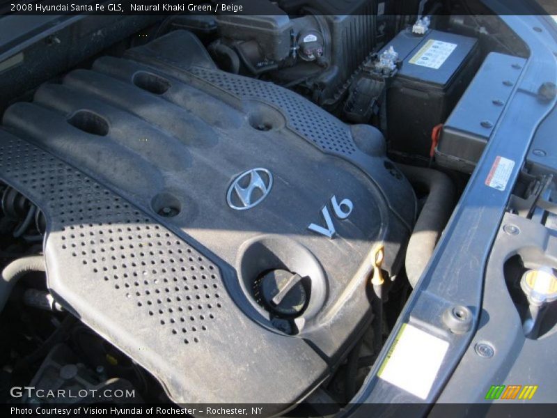 Natural Khaki Green / Beige 2008 Hyundai Santa Fe GLS