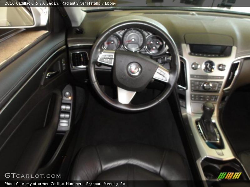 Radiant Silver Metallic / Ebony 2010 Cadillac CTS 3.6 Sedan