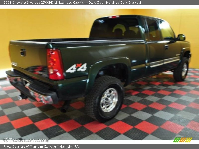 Dark Green Metallic / Dark Charcoal 2003 Chevrolet Silverado 2500HD LS Extended Cab 4x4
