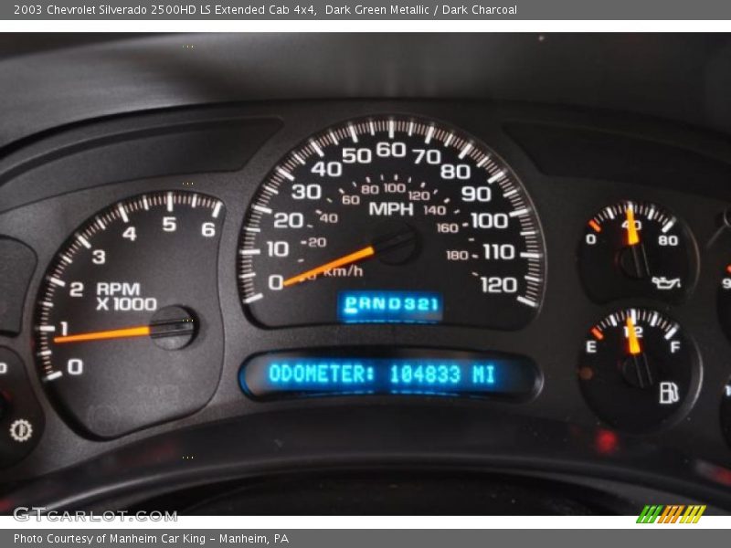  2003 Silverado 2500HD LS Extended Cab 4x4 LS Extended Cab 4x4 Gauges
