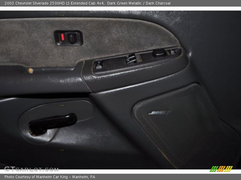 Dark Green Metallic / Dark Charcoal 2003 Chevrolet Silverado 2500HD LS Extended Cab 4x4
