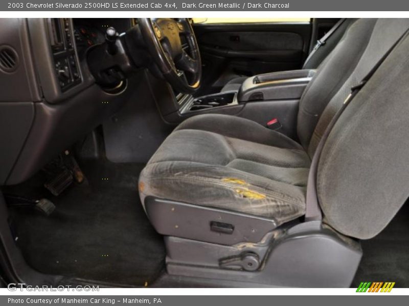 Dark Green Metallic / Dark Charcoal 2003 Chevrolet Silverado 2500HD LS Extended Cab 4x4