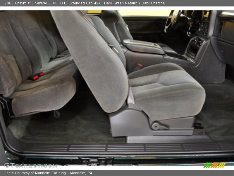 Dark Green Metallic / Dark Charcoal 2003 Chevrolet Silverado 2500HD LS Extended Cab 4x4