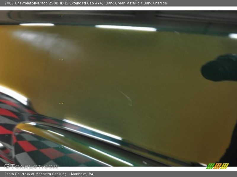 Dark Green Metallic / Dark Charcoal 2003 Chevrolet Silverado 2500HD LS Extended Cab 4x4