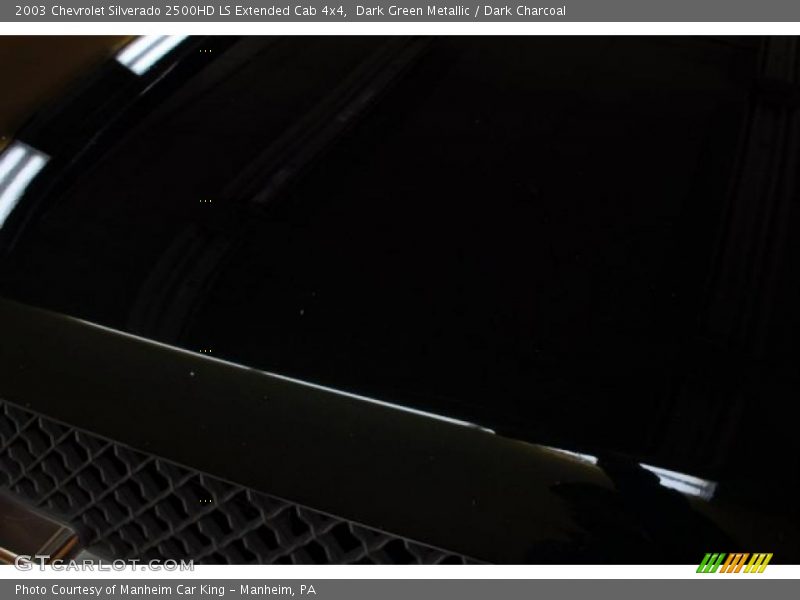 Dark Green Metallic / Dark Charcoal 2003 Chevrolet Silverado 2500HD LS Extended Cab 4x4