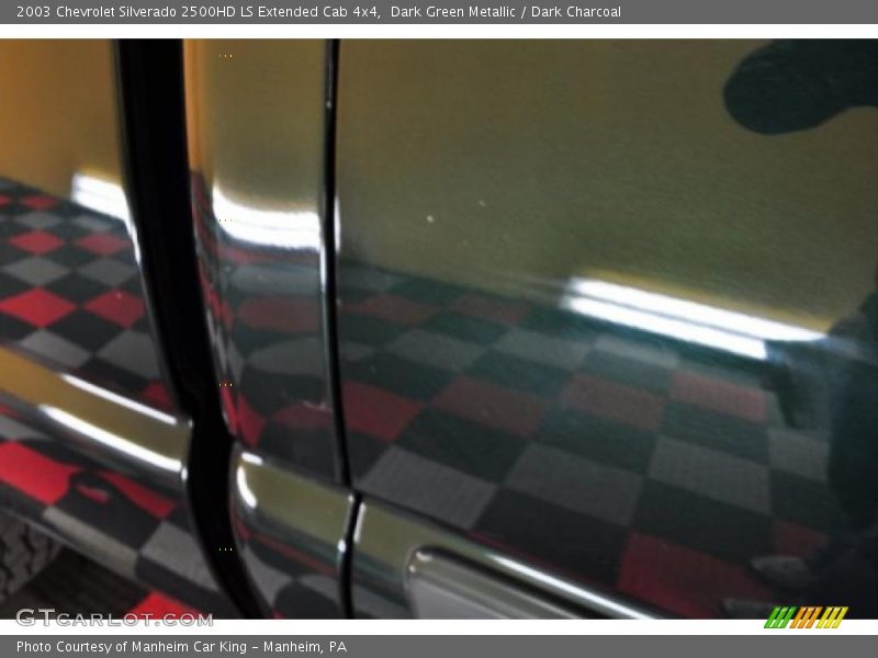 Dark Green Metallic / Dark Charcoal 2003 Chevrolet Silverado 2500HD LS Extended Cab 4x4