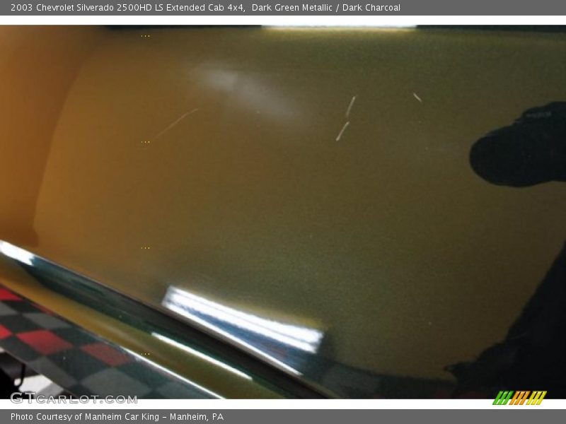 Dark Green Metallic / Dark Charcoal 2003 Chevrolet Silverado 2500HD LS Extended Cab 4x4
