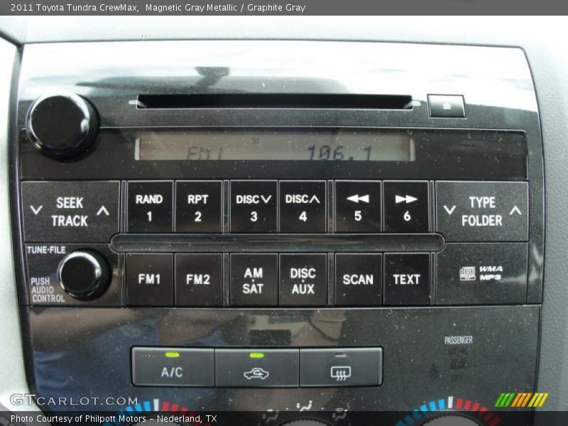 Magnetic Gray Metallic / Graphite Gray 2011 Toyota Tundra CrewMax