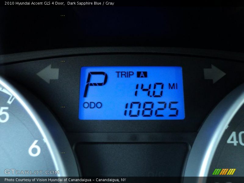 Dark Sapphire Blue / Gray 2010 Hyundai Accent GLS 4 Door