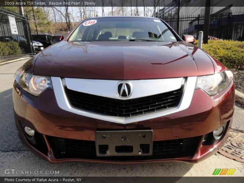 Basque Red Pearl / Ebony 2009 Acura TSX Sedan