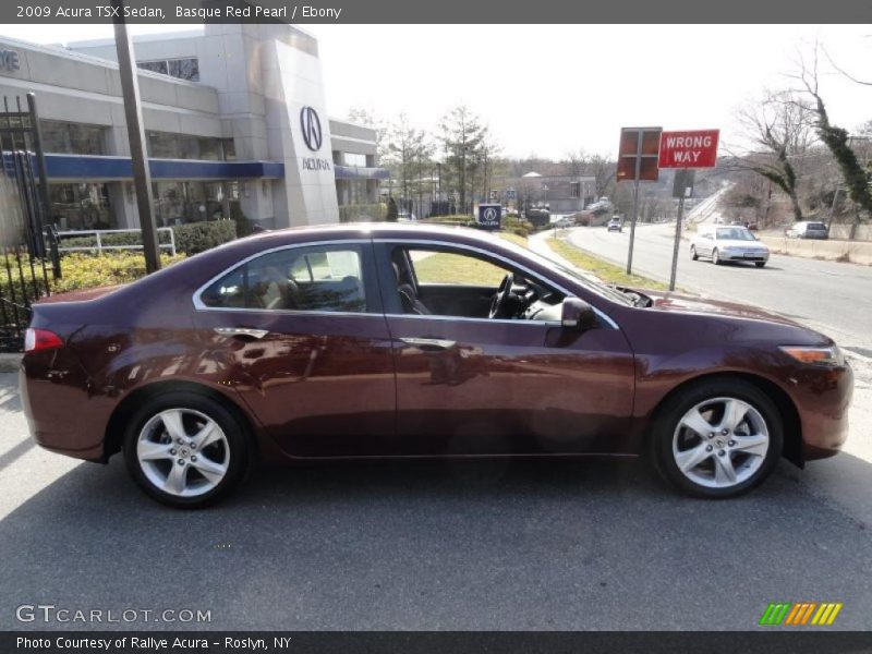Basque Red Pearl / Ebony 2009 Acura TSX Sedan