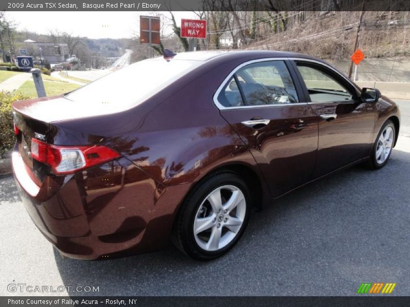 Basque Red Pearl / Ebony 2009 Acura TSX Sedan