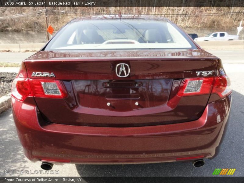 Basque Red Pearl / Ebony 2009 Acura TSX Sedan