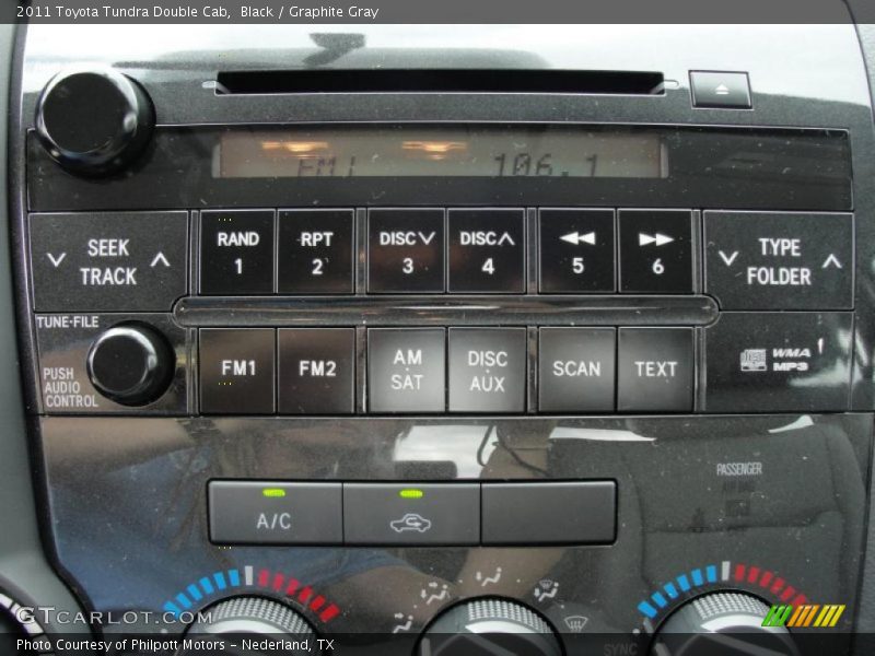 Black / Graphite Gray 2011 Toyota Tundra Double Cab