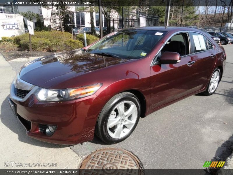 Basque Red Pearl / Ebony 2009 Acura TSX Sedan