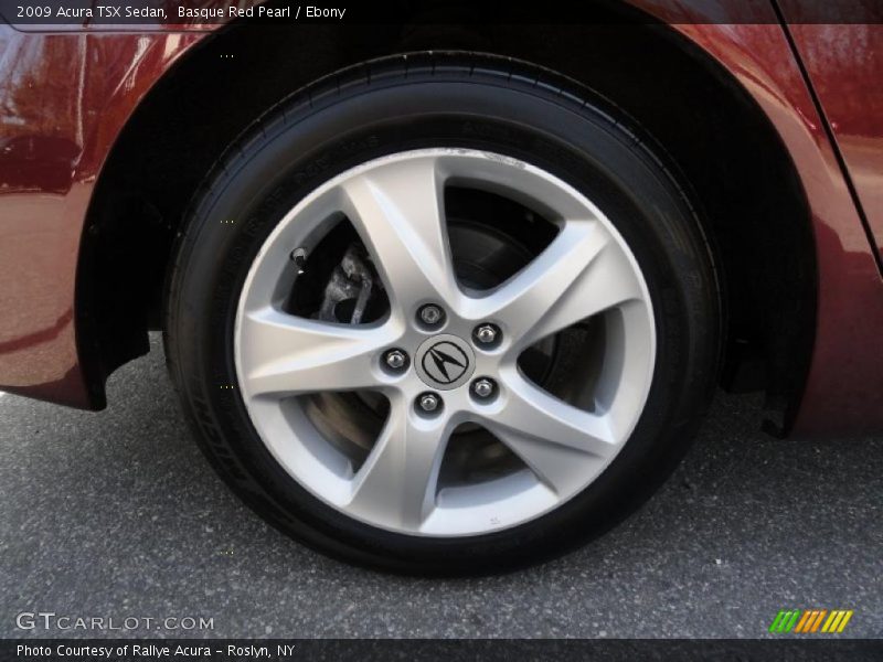 Basque Red Pearl / Ebony 2009 Acura TSX Sedan