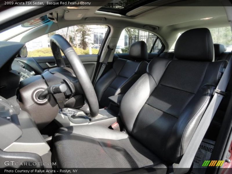 Basque Red Pearl / Ebony 2009 Acura TSX Sedan