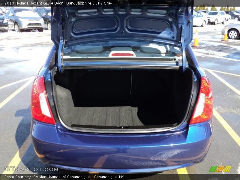 Dark Sapphire Blue / Gray 2010 Hyundai Accent GLS 4 Door