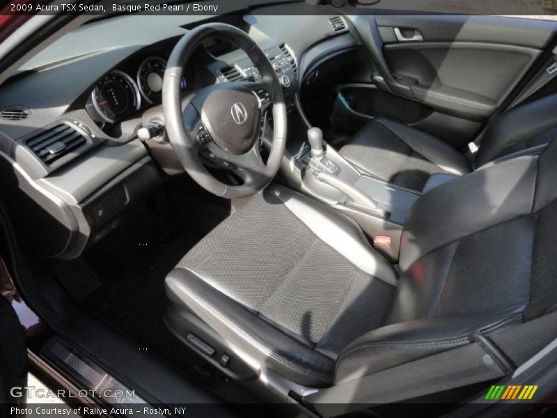 Basque Red Pearl / Ebony 2009 Acura TSX Sedan