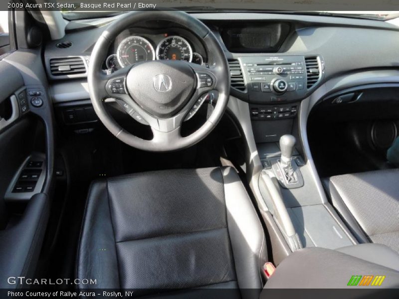 Basque Red Pearl / Ebony 2009 Acura TSX Sedan