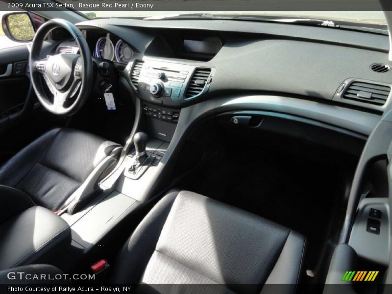 Basque Red Pearl / Ebony 2009 Acura TSX Sedan