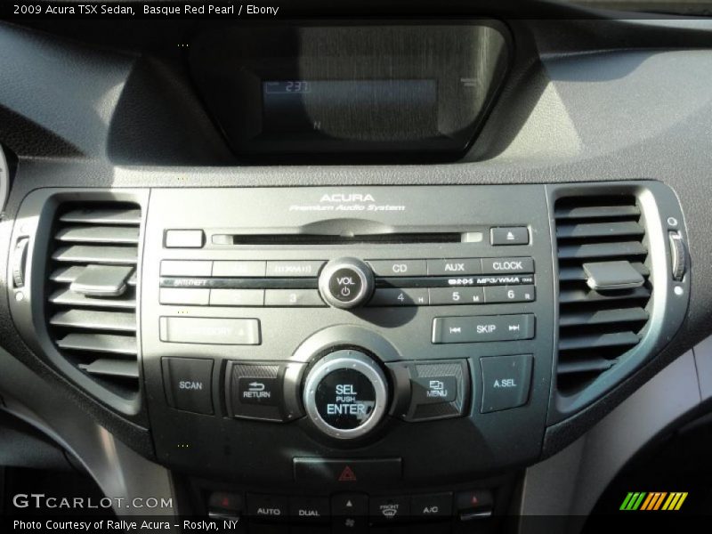 Basque Red Pearl / Ebony 2009 Acura TSX Sedan