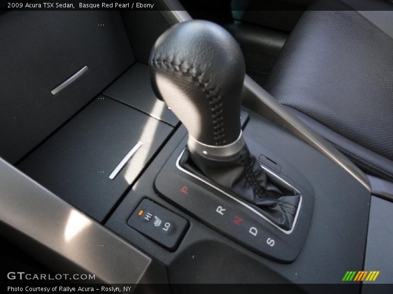 Basque Red Pearl / Ebony 2009 Acura TSX Sedan