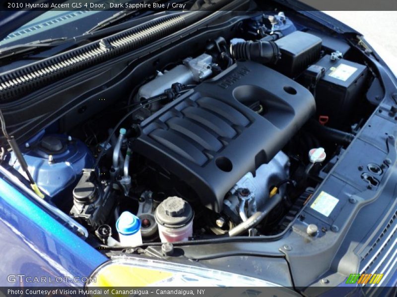 Dark Sapphire Blue / Gray 2010 Hyundai Accent GLS 4 Door