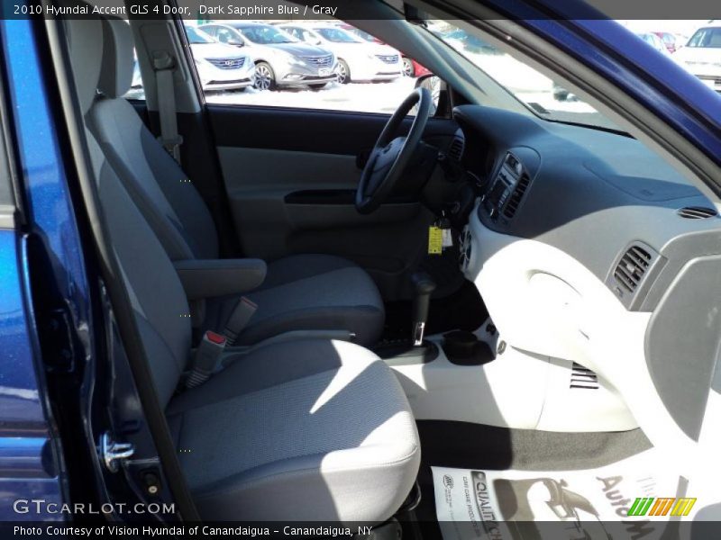 Dark Sapphire Blue / Gray 2010 Hyundai Accent GLS 4 Door