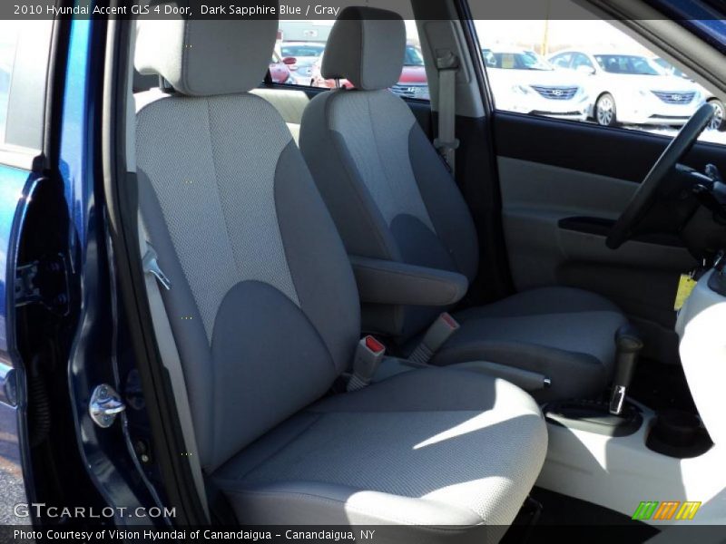 Dark Sapphire Blue / Gray 2010 Hyundai Accent GLS 4 Door