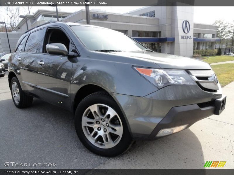 Sterling Gray Metallic / Ebony 2008 Acura MDX Technology