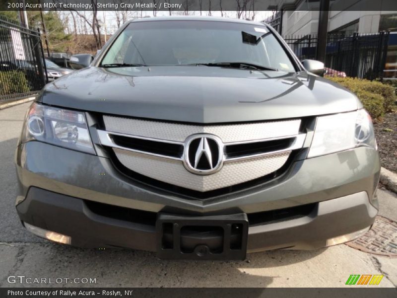 Sterling Gray Metallic / Ebony 2008 Acura MDX Technology