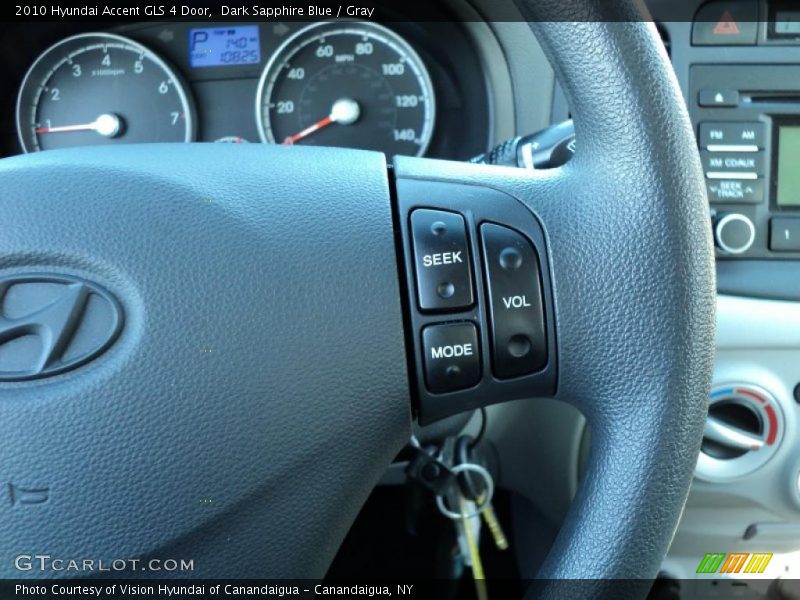Dark Sapphire Blue / Gray 2010 Hyundai Accent GLS 4 Door