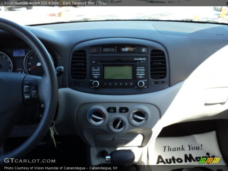Dark Sapphire Blue / Gray 2010 Hyundai Accent GLS 4 Door