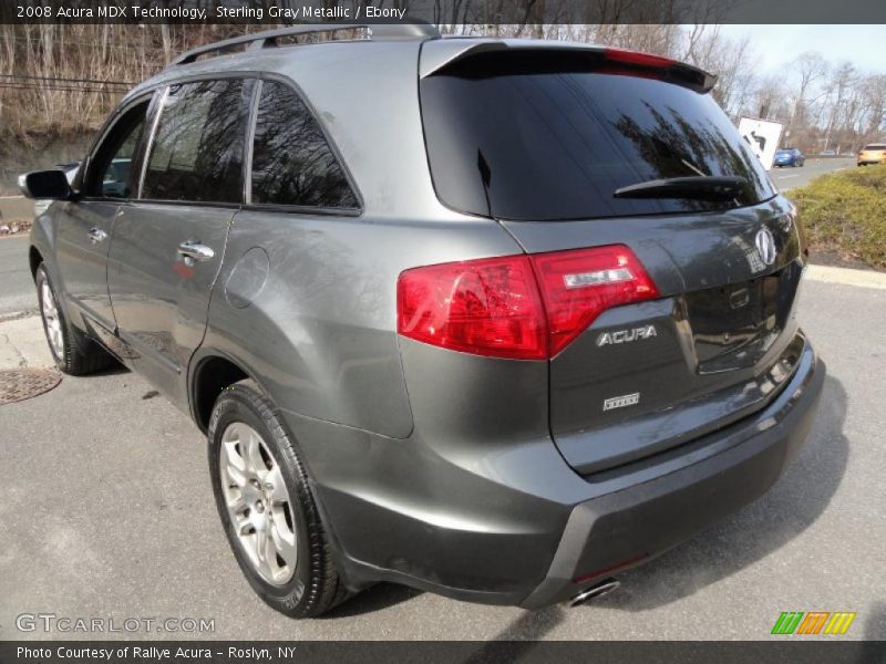 Sterling Gray Metallic / Ebony 2008 Acura MDX Technology