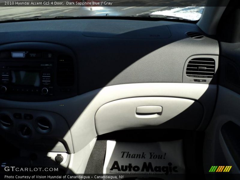 Dark Sapphire Blue / Gray 2010 Hyundai Accent GLS 4 Door