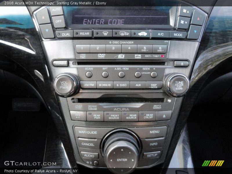 Sterling Gray Metallic / Ebony 2008 Acura MDX Technology