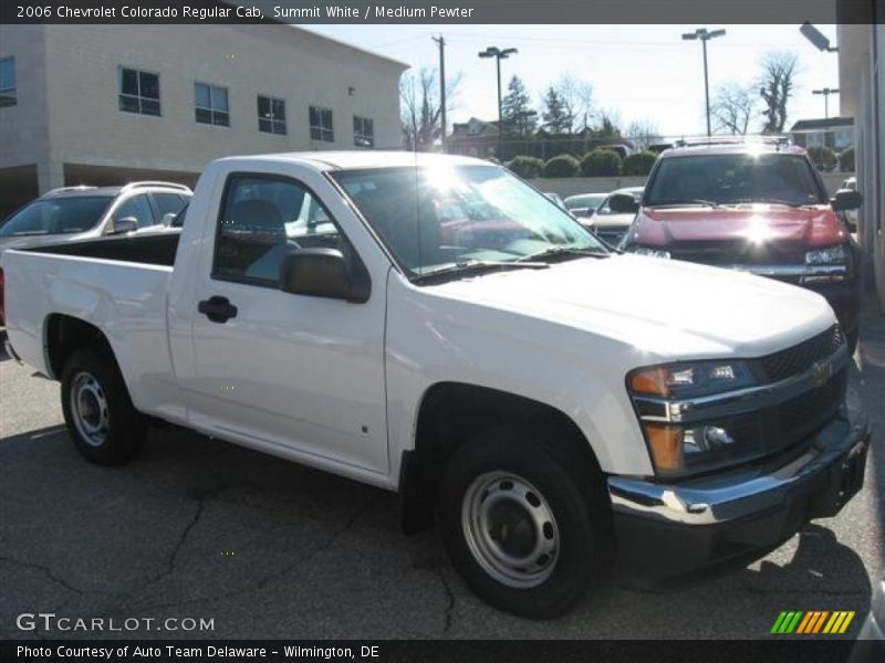 Summit White / Medium Pewter 2006 Chevrolet Colorado Regular Cab
