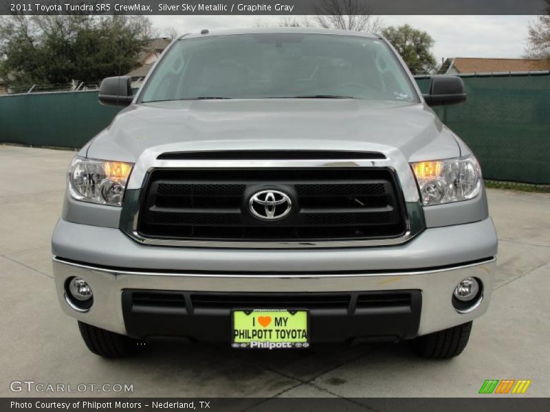 Silver Sky Metallic / Graphite Gray 2011 Toyota Tundra SR5 CrewMax