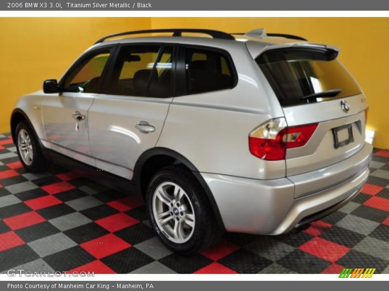 Titanium Silver Metallic / Black 2006 BMW X3 3.0i