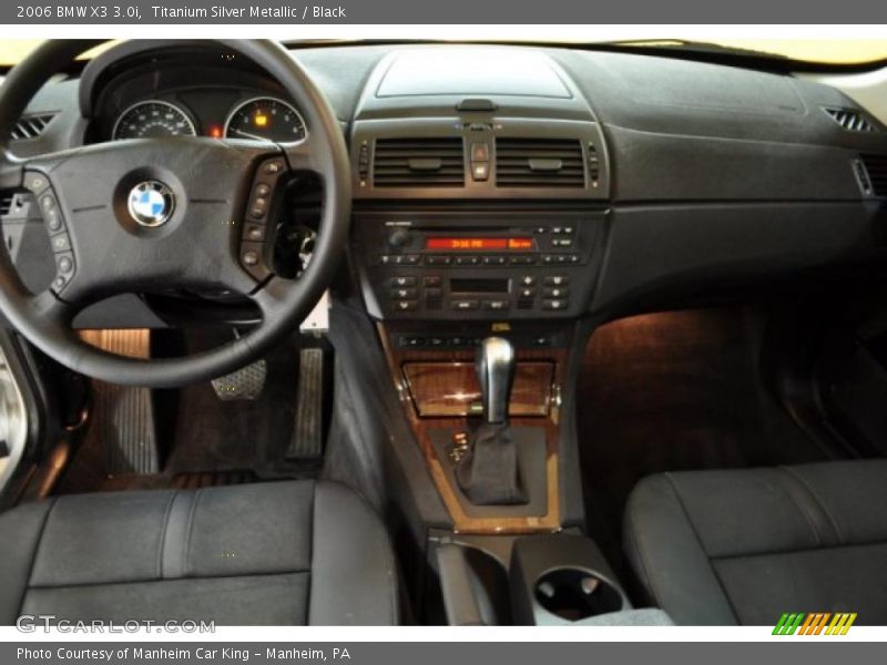 Titanium Silver Metallic / Black 2006 BMW X3 3.0i