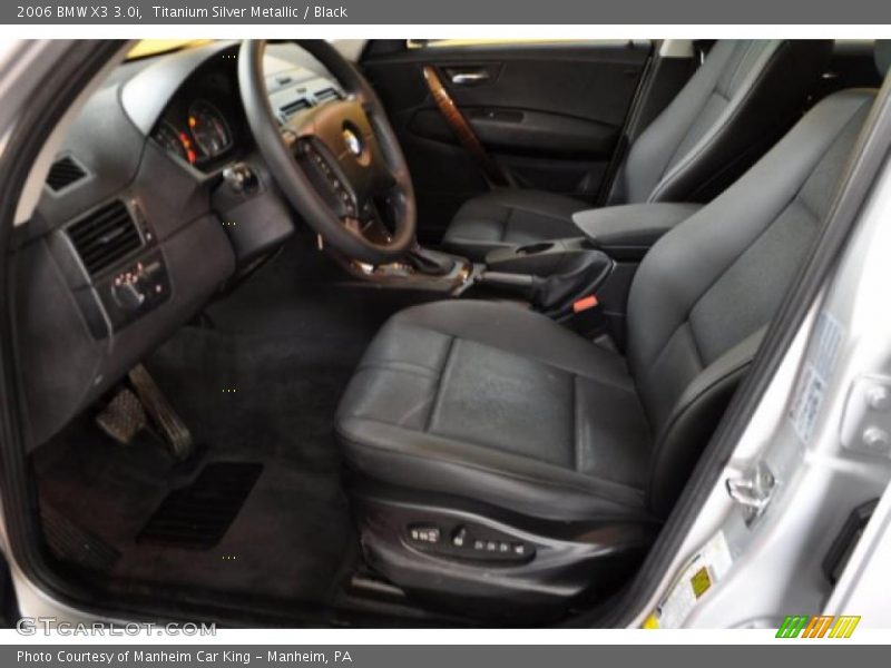 Titanium Silver Metallic / Black 2006 BMW X3 3.0i