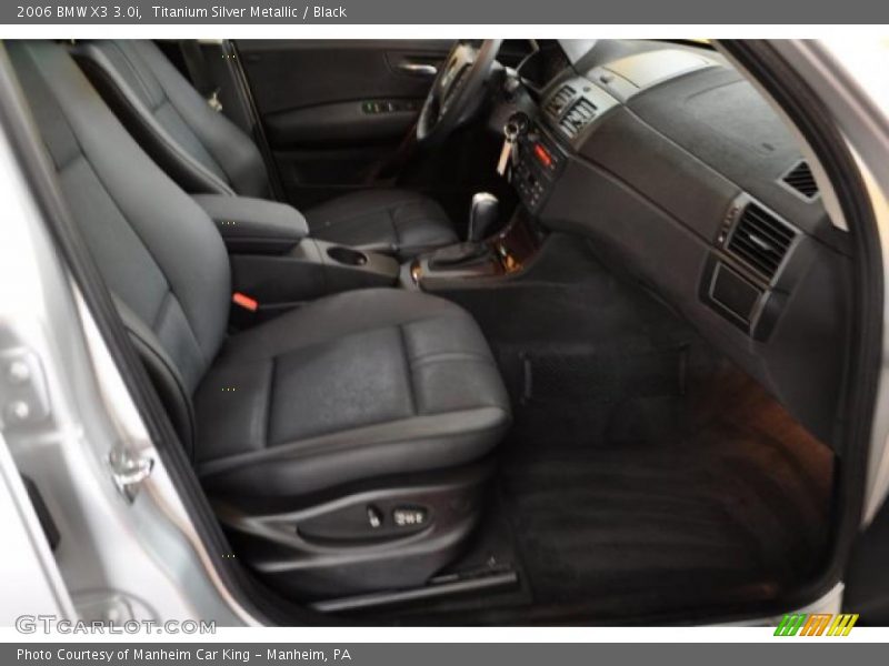 Titanium Silver Metallic / Black 2006 BMW X3 3.0i