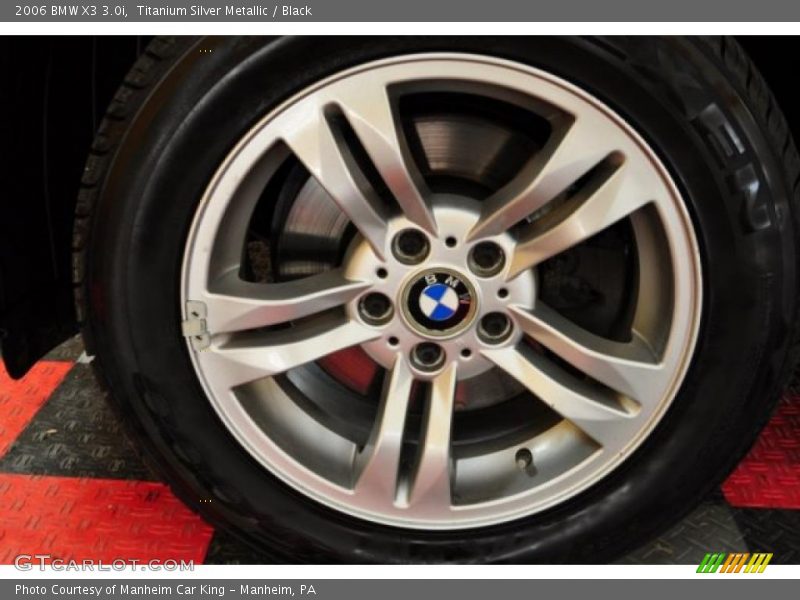 Titanium Silver Metallic / Black 2006 BMW X3 3.0i