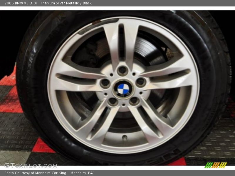 Titanium Silver Metallic / Black 2006 BMW X3 3.0i
